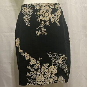 J. Crew Mirabel Embroidered Floral Pencil Skirt